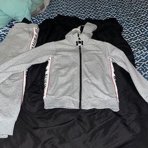 Givenchy kids logo zip up sweatshirt